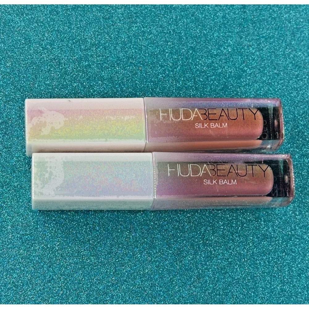 2 X HudaBeauty Silk Balm Lip Gloss-Blush-Trial Size